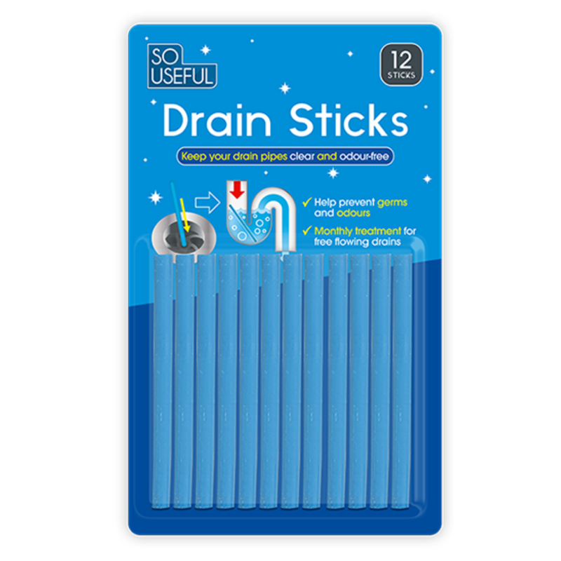 12 Pcs Drain Sticks