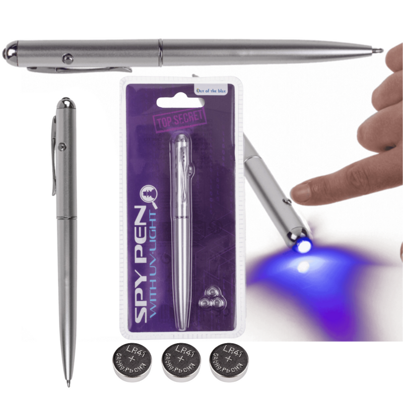 Spy Invisible Ink Pen UV Light