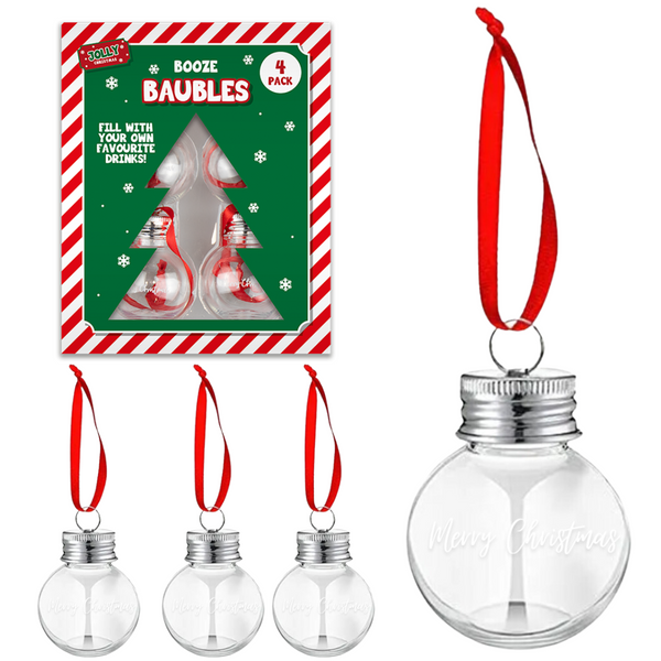 4 Christmas Booze Baubles