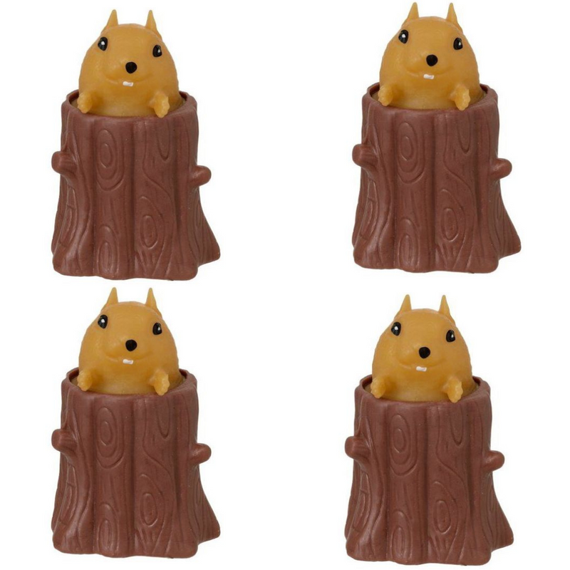 Pop Up Squirrel Relief Fidget Toy