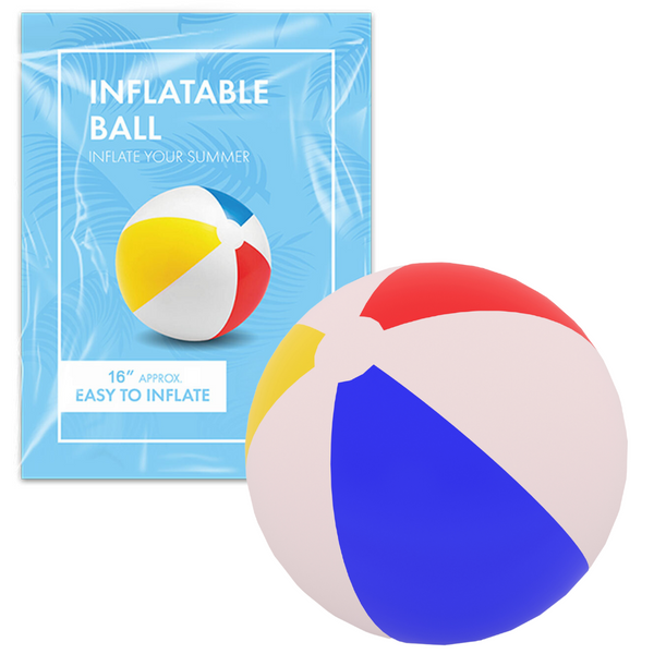 Inflatable Panel Beach Ball 16"