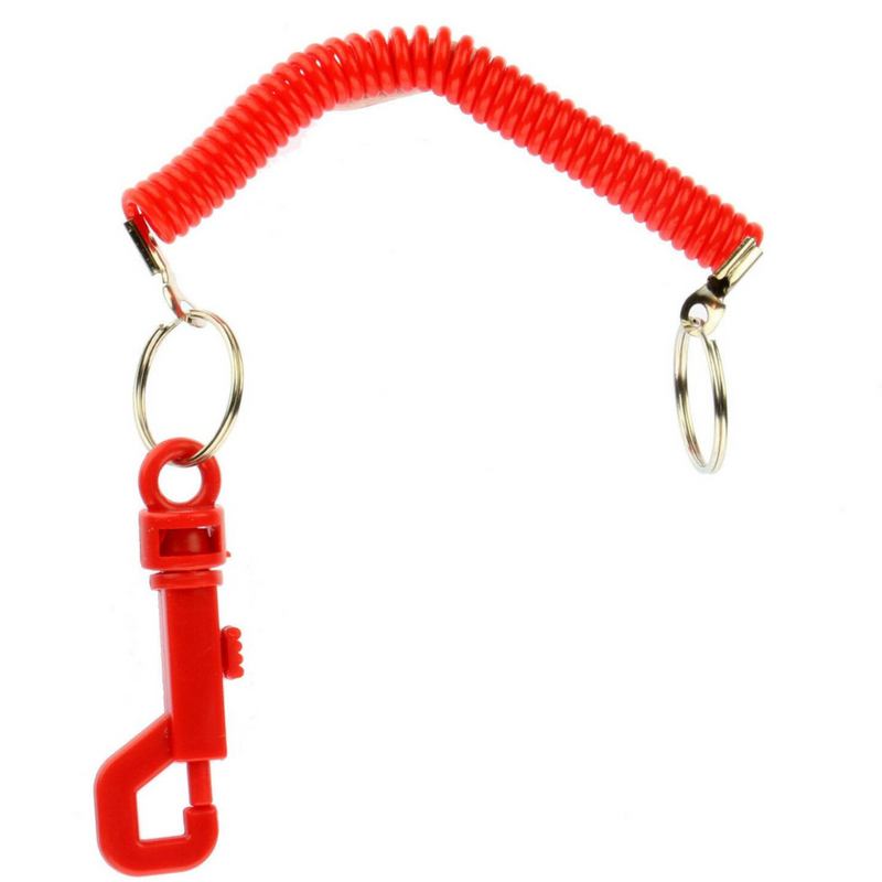 Spiral Stretchy Keyring with Clip
