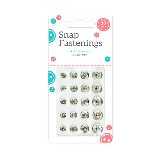 20 Sew on Snap Fasteners