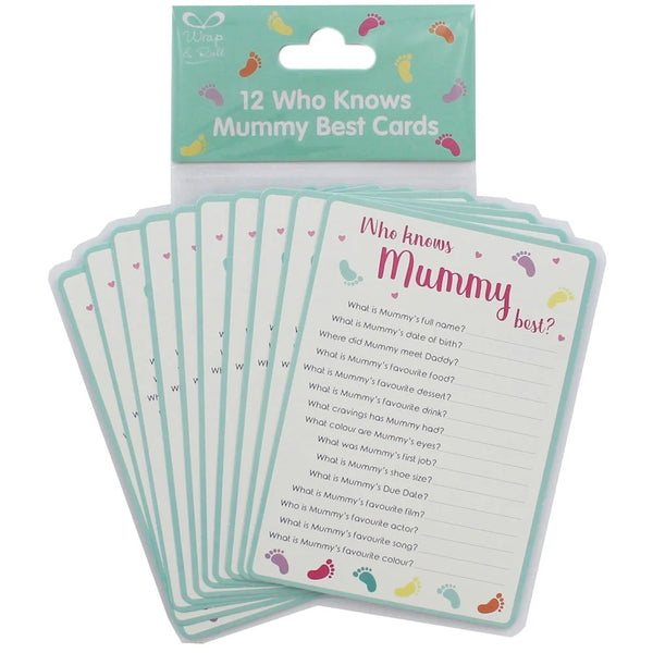 Who Knows Mummy Best Cards