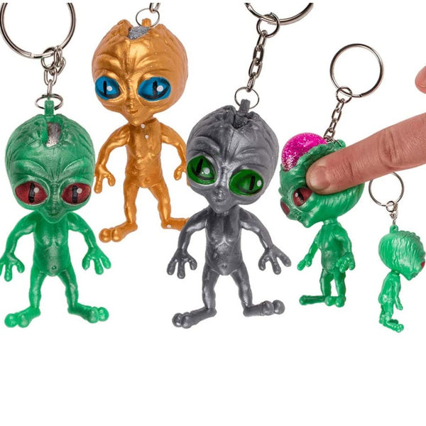 Alien Squeeze Keyring