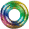 24" Glitter Filled Rainbow Swim Ring
