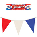 Red White & Blue Pennant Bunting 7m