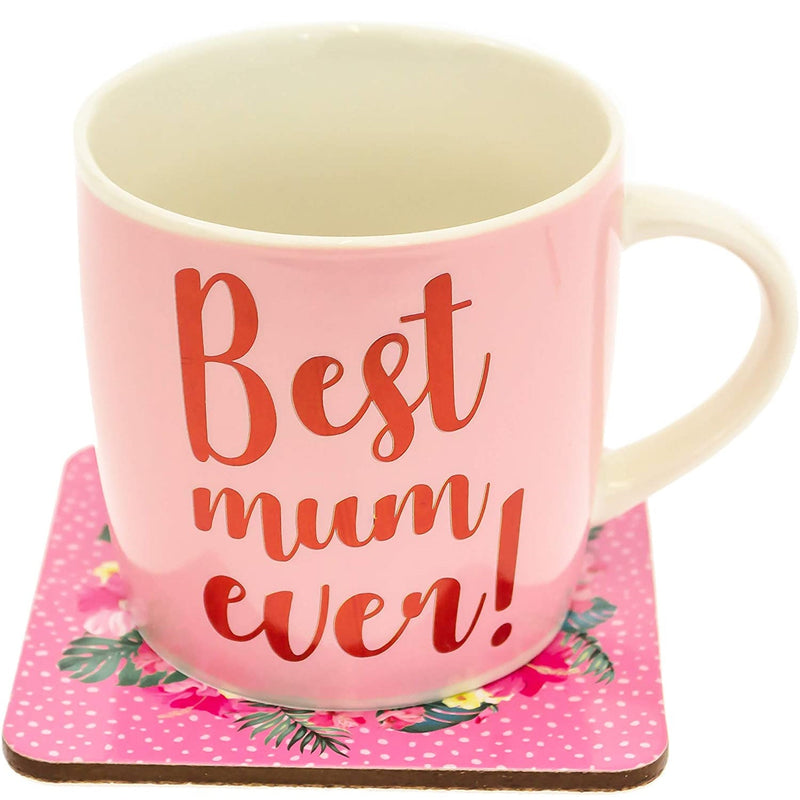 Best Mum Ever Mug and Coaster Set