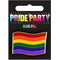 Pride Party Flag Pin Badge