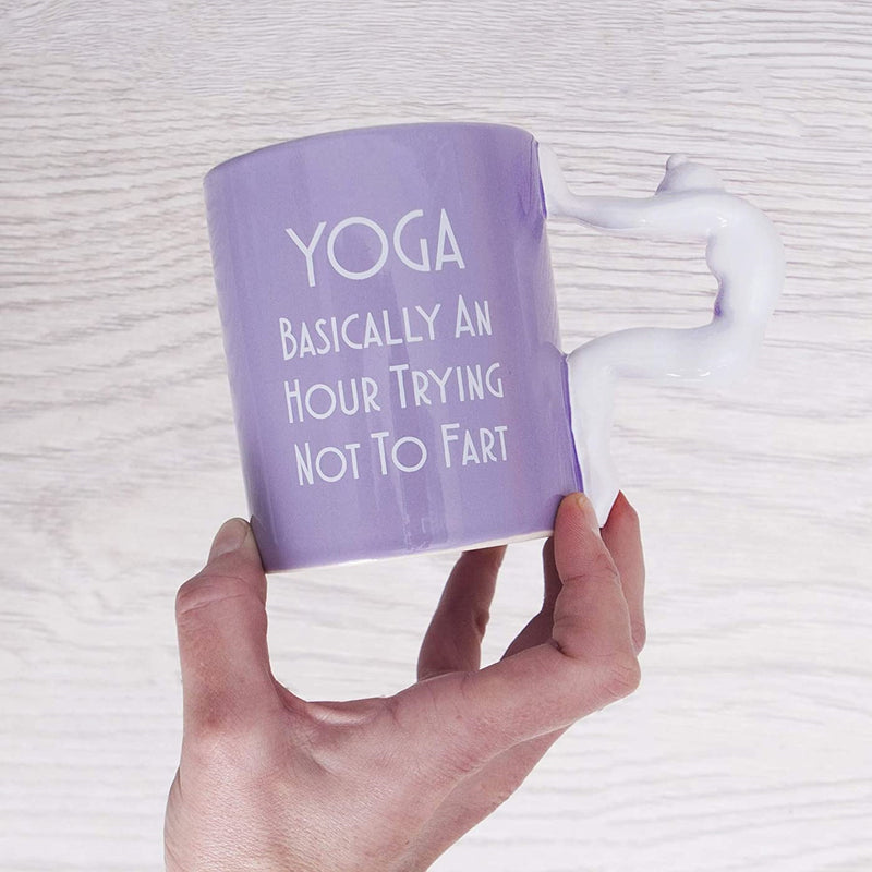 Yoga Mug "Basically An Hour Trying Not To Fart"