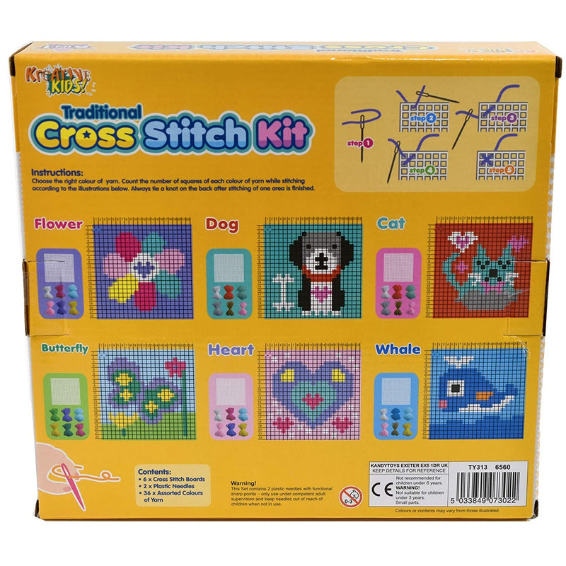 Children Cross Stitch Kit 6 in 1