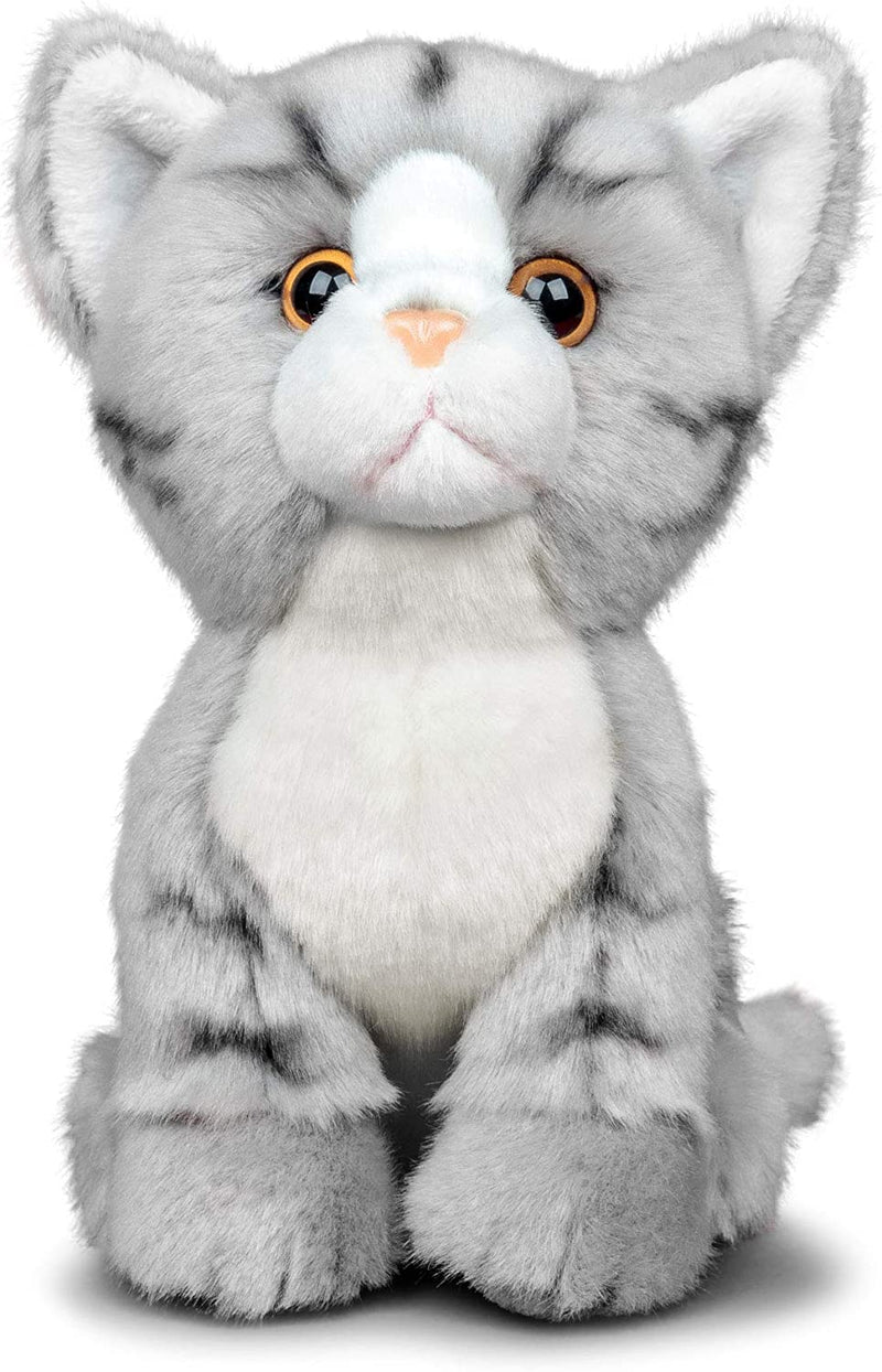 World of Nature Grey Tabby Cat 20cm