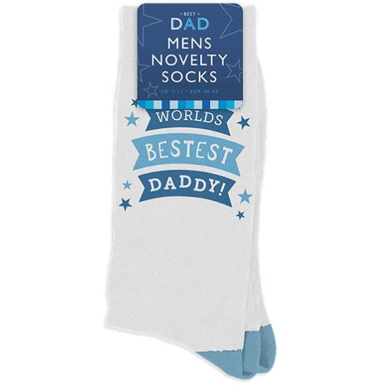 "Worlds Bestest Daddy" Socks