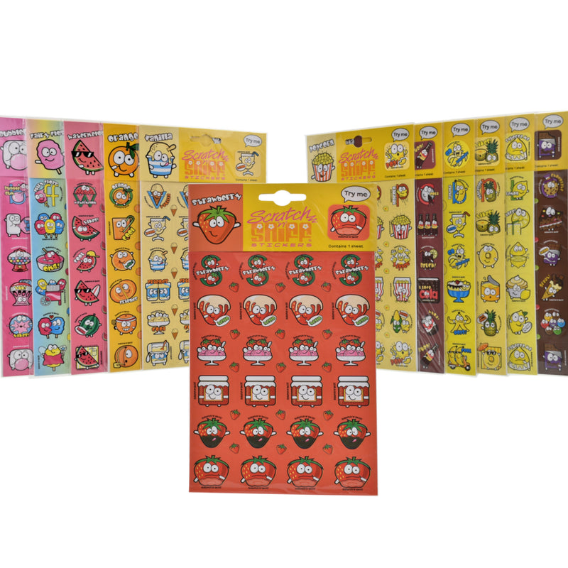 288 Novelty Scratch N Sniff Stickers