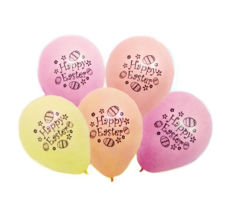 12 Happy Easter Balloons