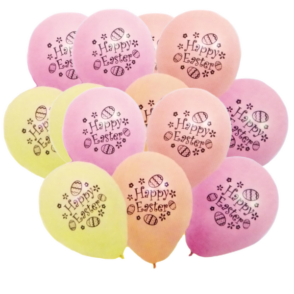 12 Happy Easter Balloons