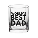 World's Best Dad Whiskey Glass
