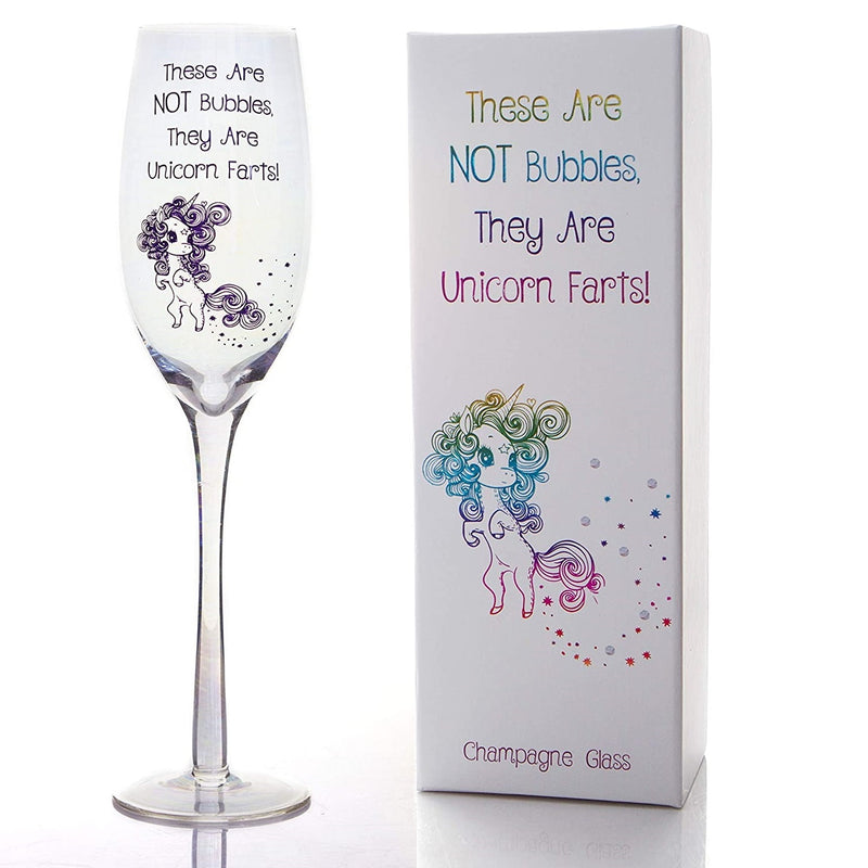 Unicorn Champagne Glass In Gift Box