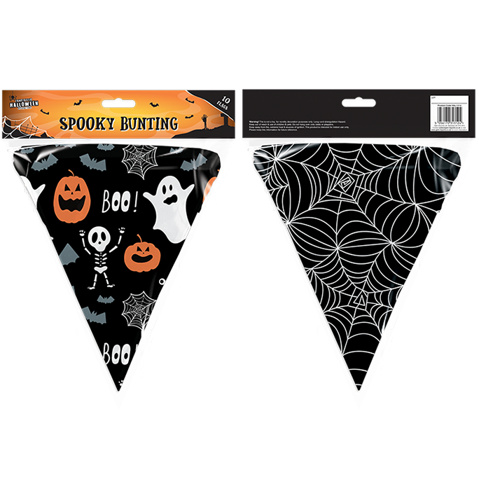 Halloween Bunting 3M 10 Flags
