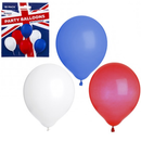 18 Red White & Blue Balloons