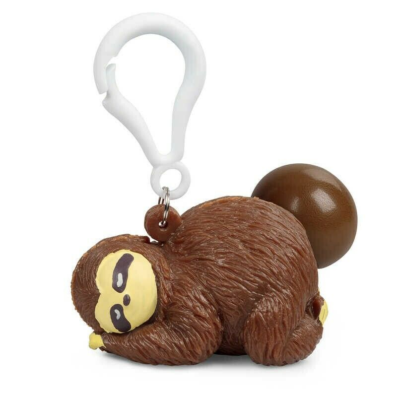 Squeeze Poo Sloth Keyring