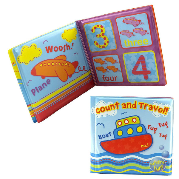 First Steps Waterproof Bath Book "Count And Travel"
