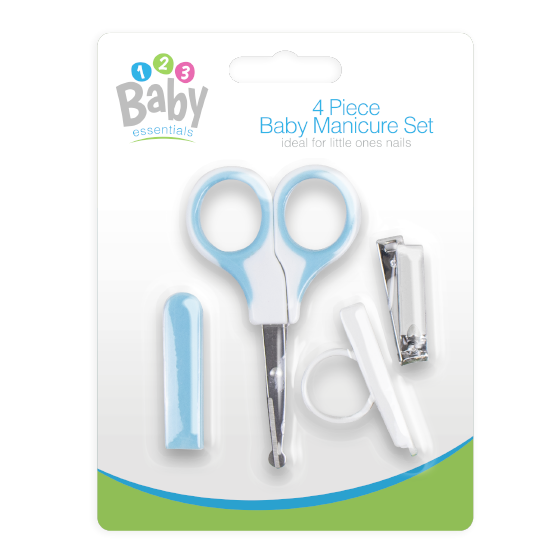 4 Piece Baby Manicure Set (Blue)
