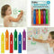 6 Coloured Washable Bath Crayons