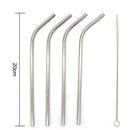 4 Stainless Steel Reusable Straws