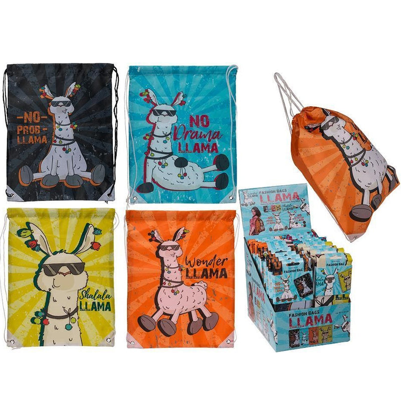 Llama Drawstring Bag