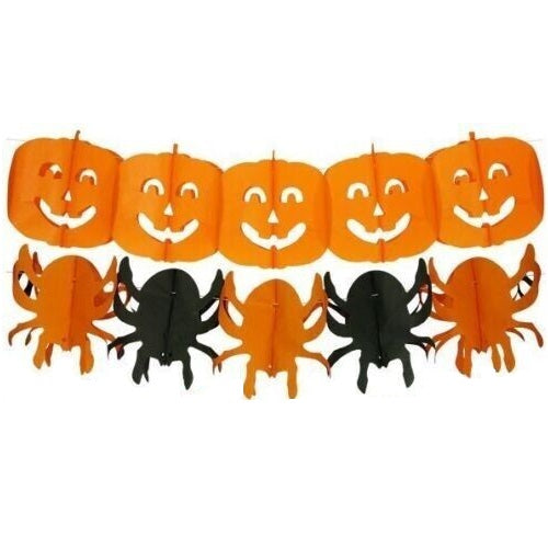 Halloween Pumpkin & Spider Bunting