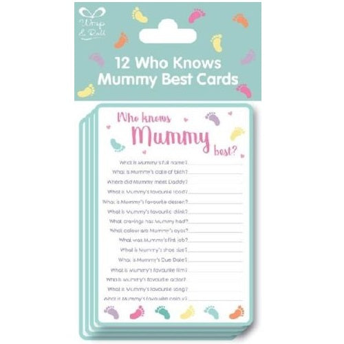 Who Knows Mummy Best Cards