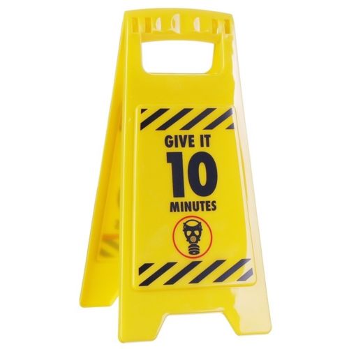 "Give it 10" Warning Sign
