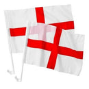 2 x England Car Flags